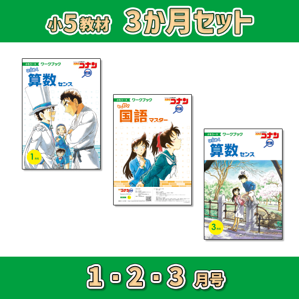 小5教材【3か月セット冬 1・2・3月号】 *
