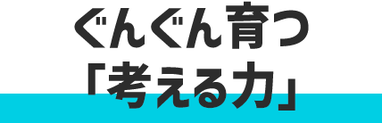 ぐんぐん育つ「考える力」